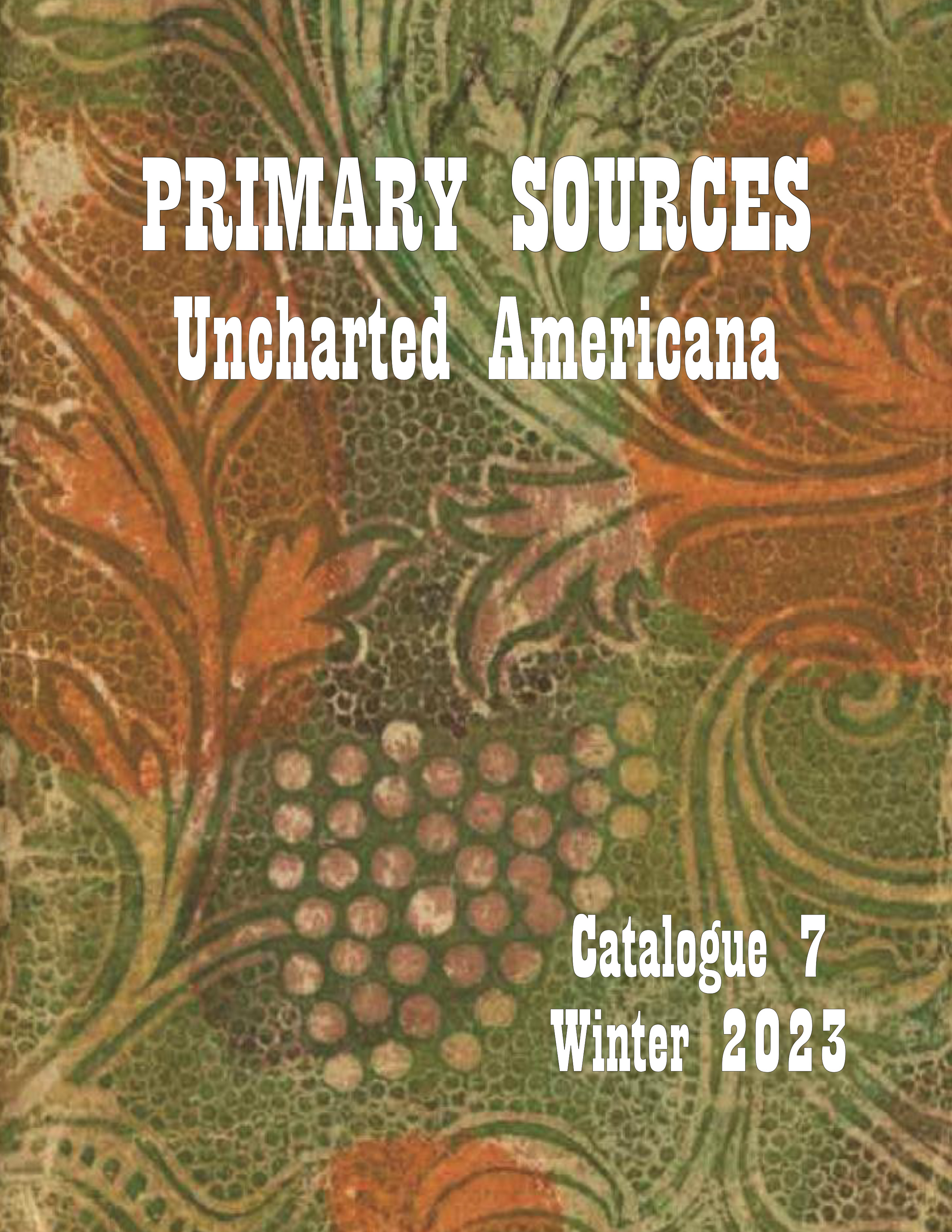 Primary Sources, Catalogue 7