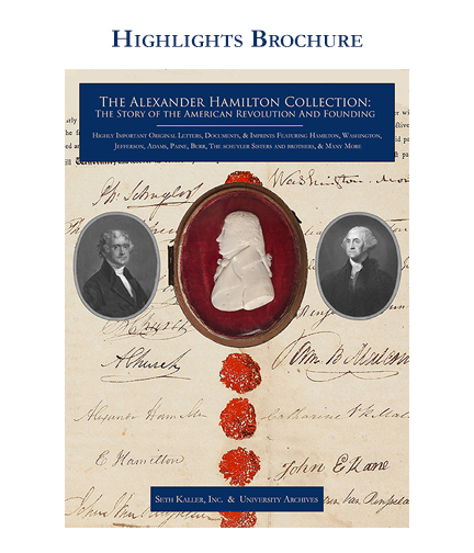 Alexander Hamilton Collection Highlights Brochure