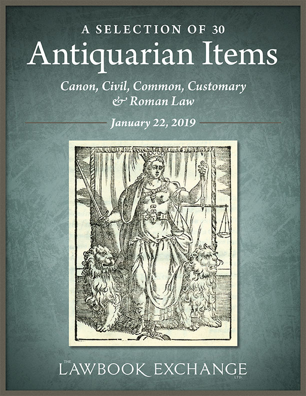A Selection of 30 Antiquarian Items: Canon, Civil, Common, Customary & Roman Law
