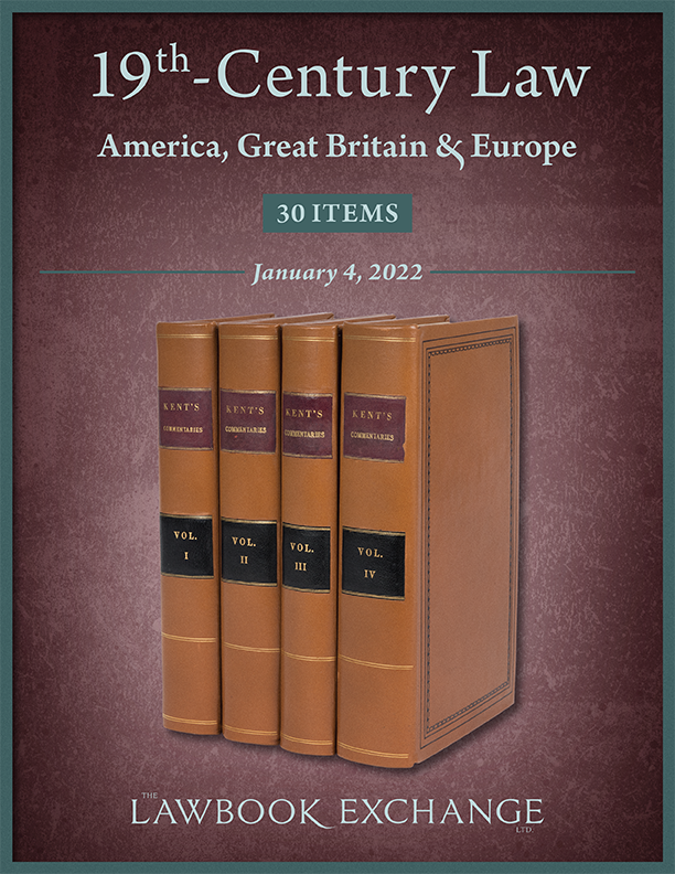 19th-Century Law: America, Great Britain & Europe – 30 Items