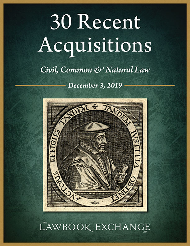 30 Recent Acquisitions: Civil, Common and Natural Law