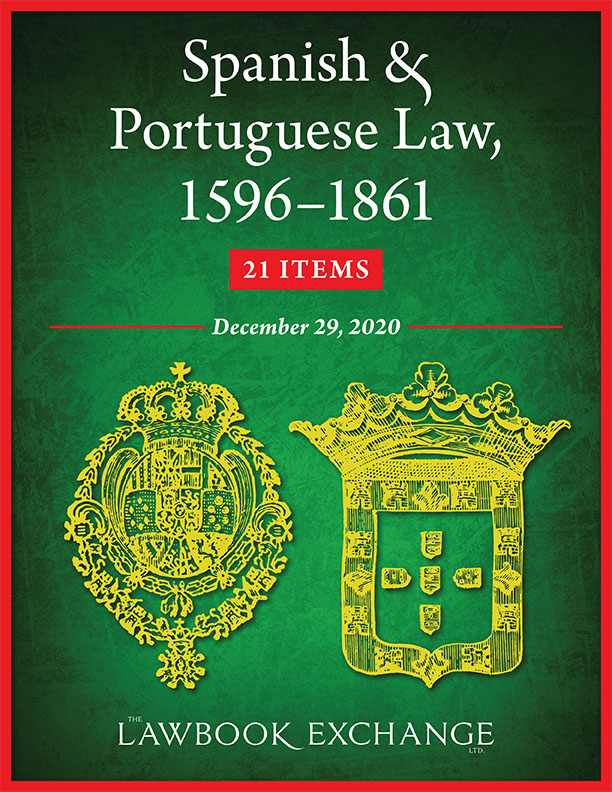 Spanish and Portuguese Law, 1596-1861 – 21 Items