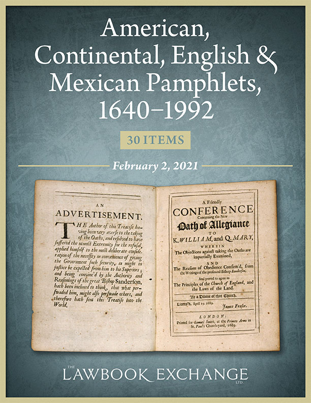 American, Continental, English and Mexican Pamphlets, 1640-1992