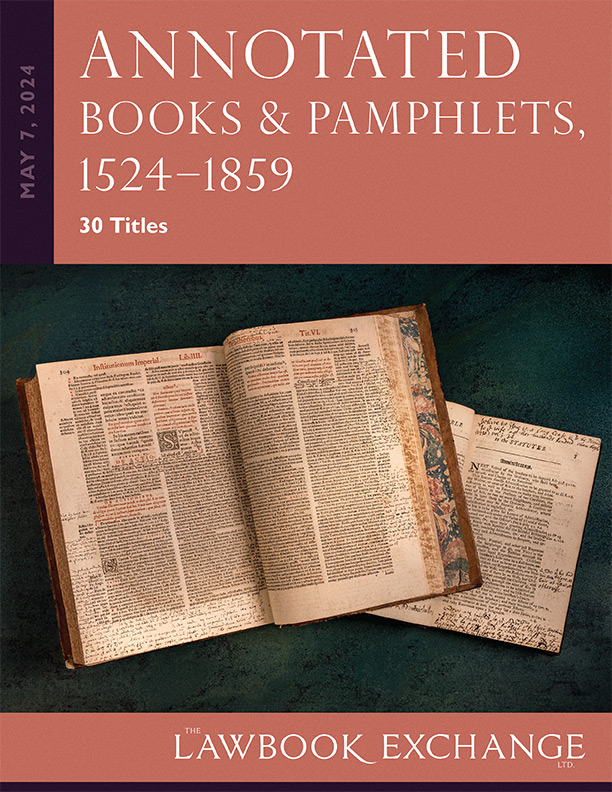 Annotated Books and Pamphlets, 1524-1859 – 30 Titles