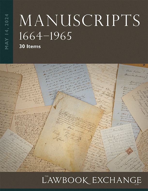 Manuscripts, 1664–1965: 30 Items