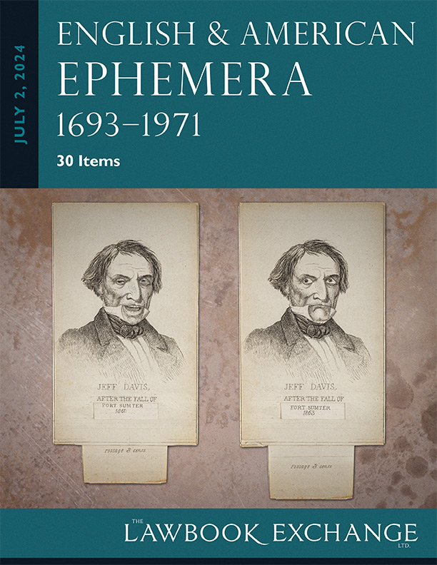English and American Ephemera, 1693-1971  - 30 Items