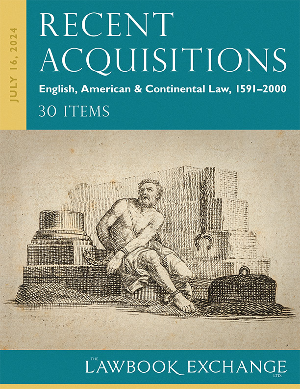 English, American & Continental Law, 1591-2000- 30 Items