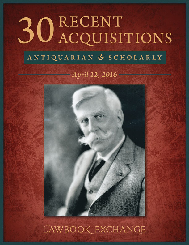 30 Recent Antiquarian and Scholarly Acquisitions