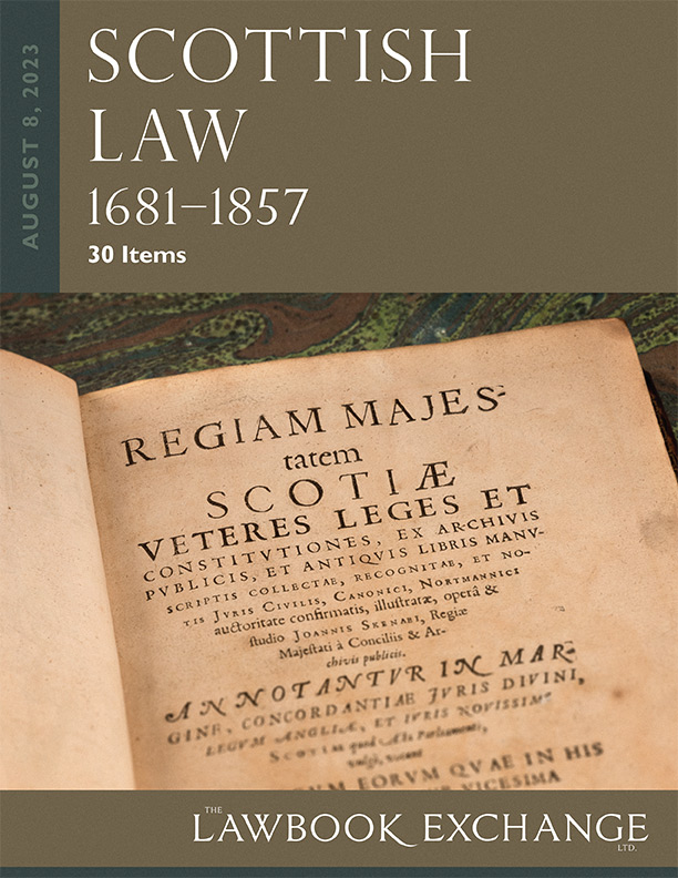 Scottish Law, 1681-1857 – 30 Items