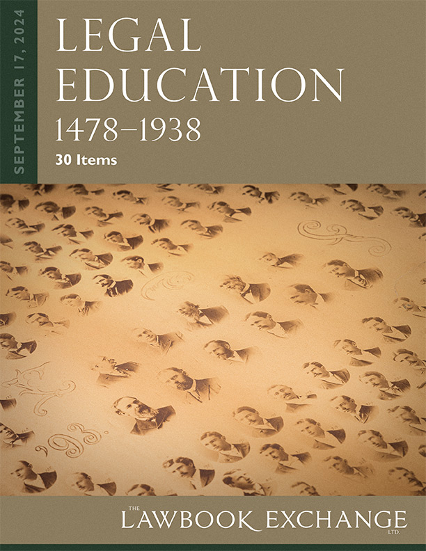 Legal Education, 1478–1938: 30 Items
