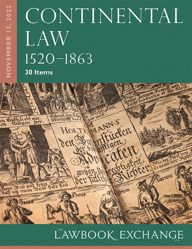 Continental Law, 1520-1863: 30 Items