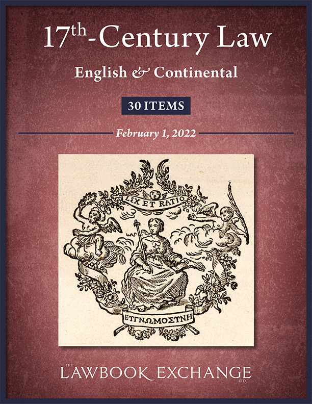 17th-Century Law: English and Continental -30 Items
