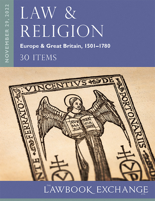 Law & Religion: Europe & Great Britain, 1501-1780 – 30 Items