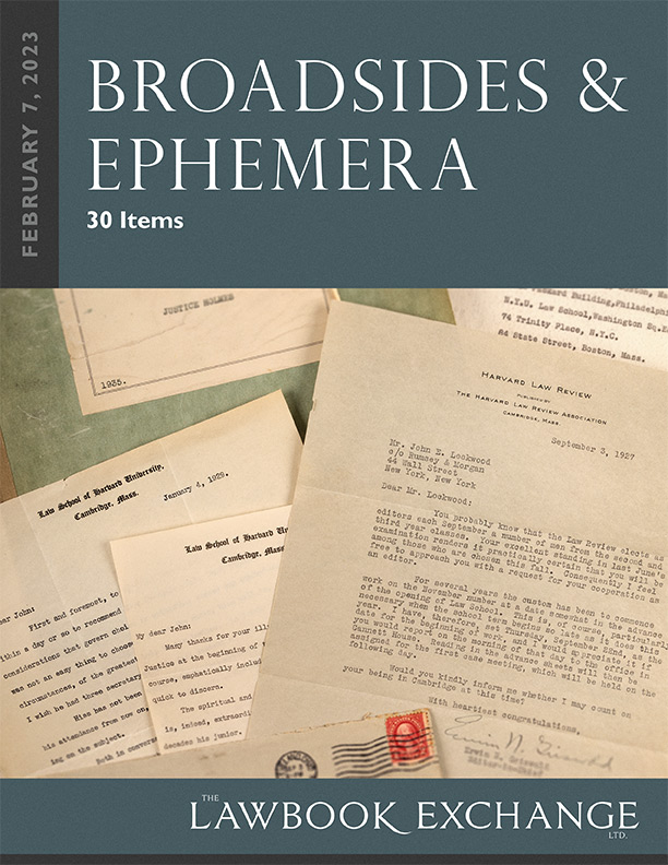 Broadsides & Ephemera: 30 Items