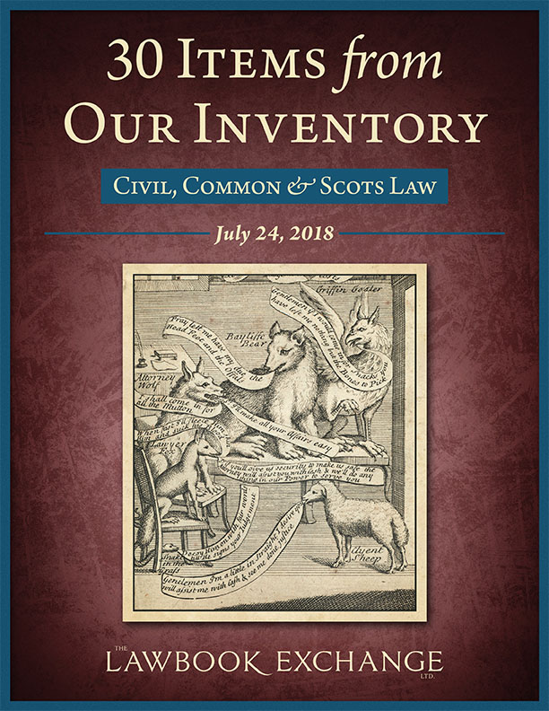 30 Items from Our Inventory: Civil, Common & Scots Law