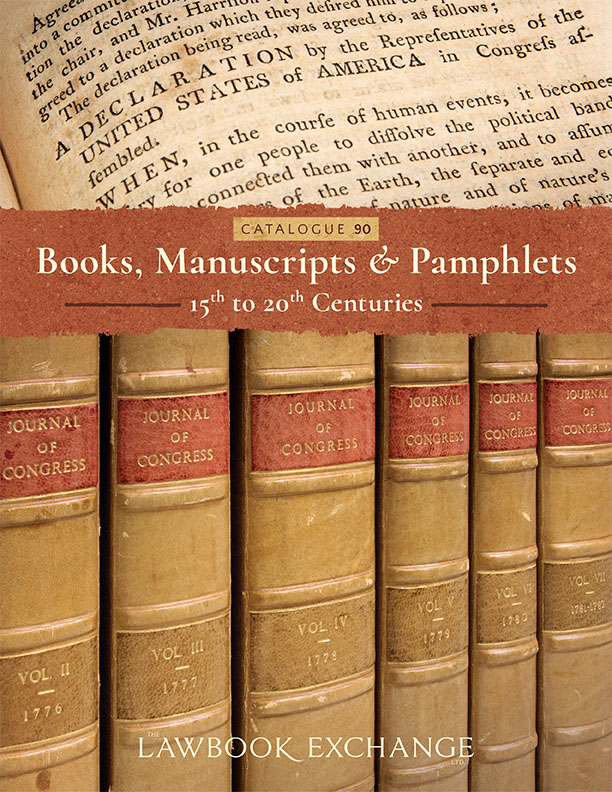 Catalogue 90: Books, Manuscripts & Pamphlets 15th to 20th Centuries