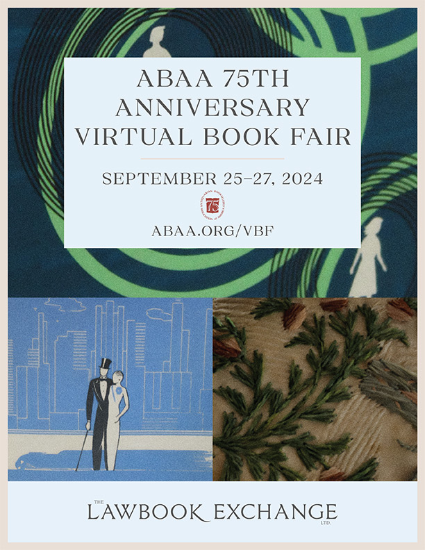 ABAA 75th Anniversary Virtual Book Fair