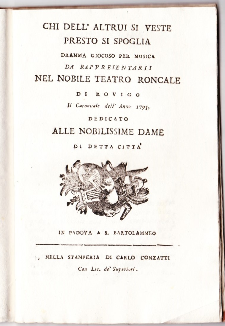 Italian Theater of the 1790s