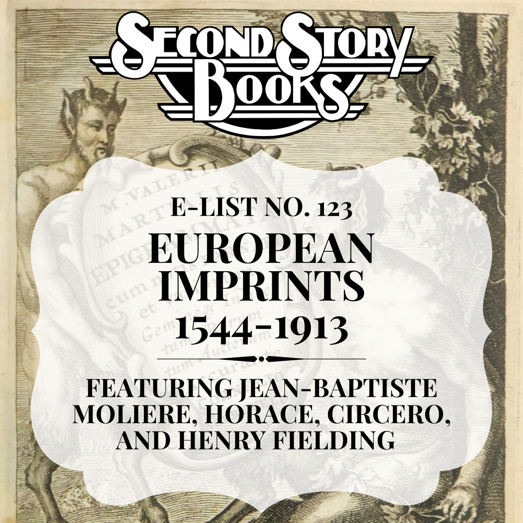 E-List #123: European Imprints, 1544-1913