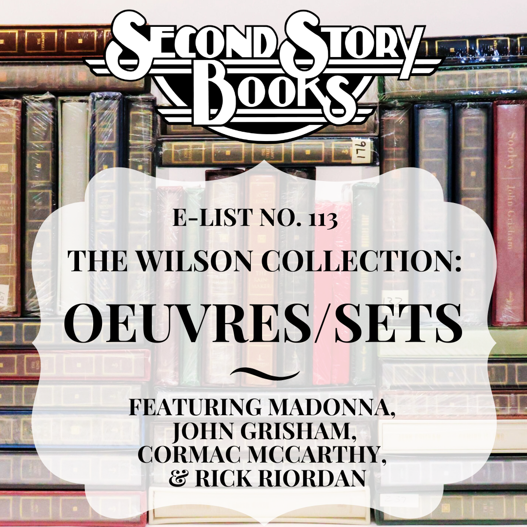 E-List #113: Wilson Collection: Oeuvres/Sets