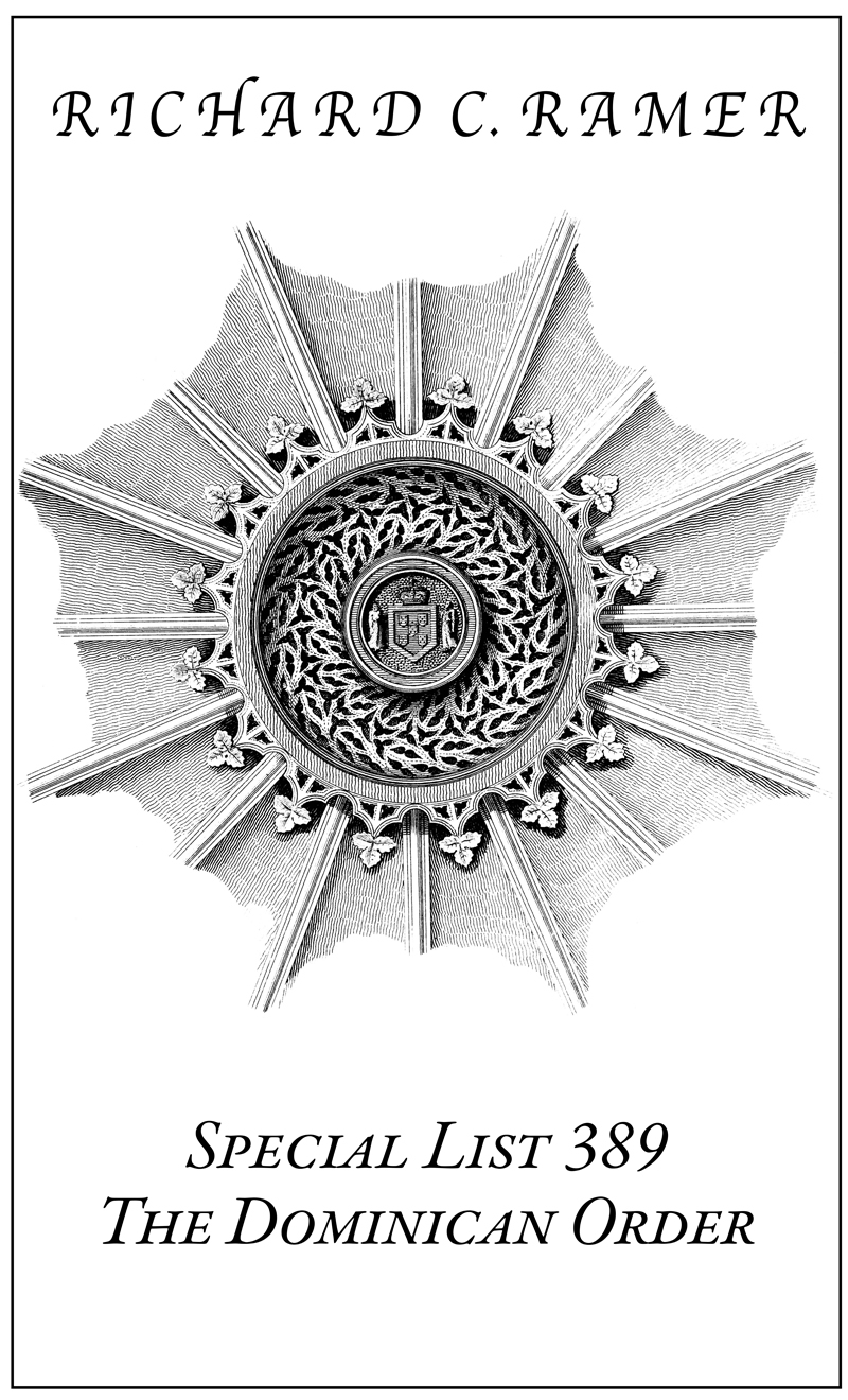 Special List 389: The Dominican Order