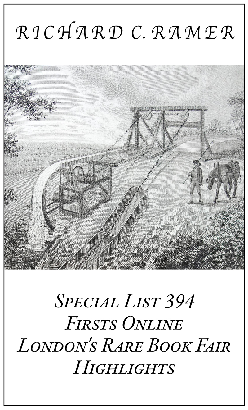 Special List 394: Firsts Online, London's Rare Book Fair Highlights