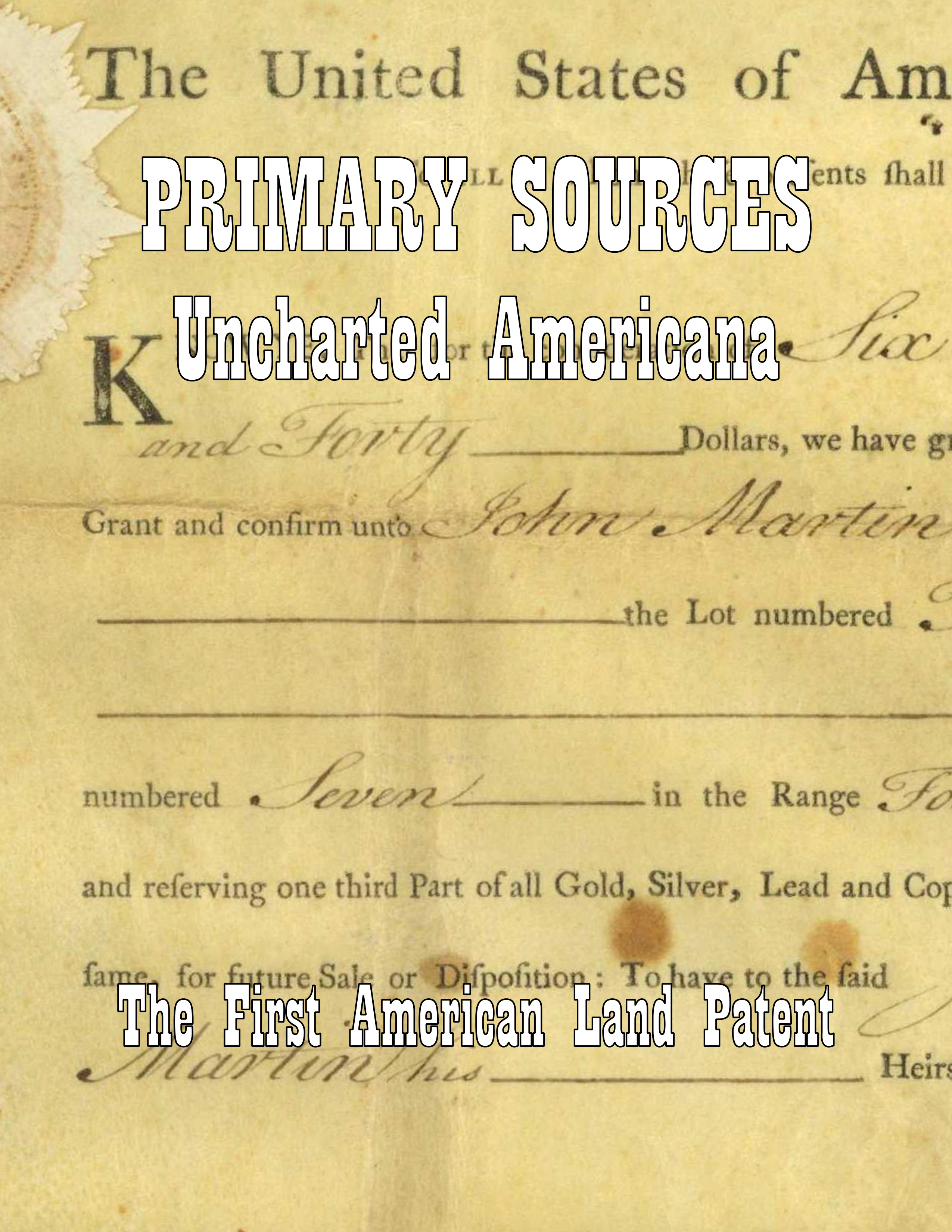 The First American Land Patent