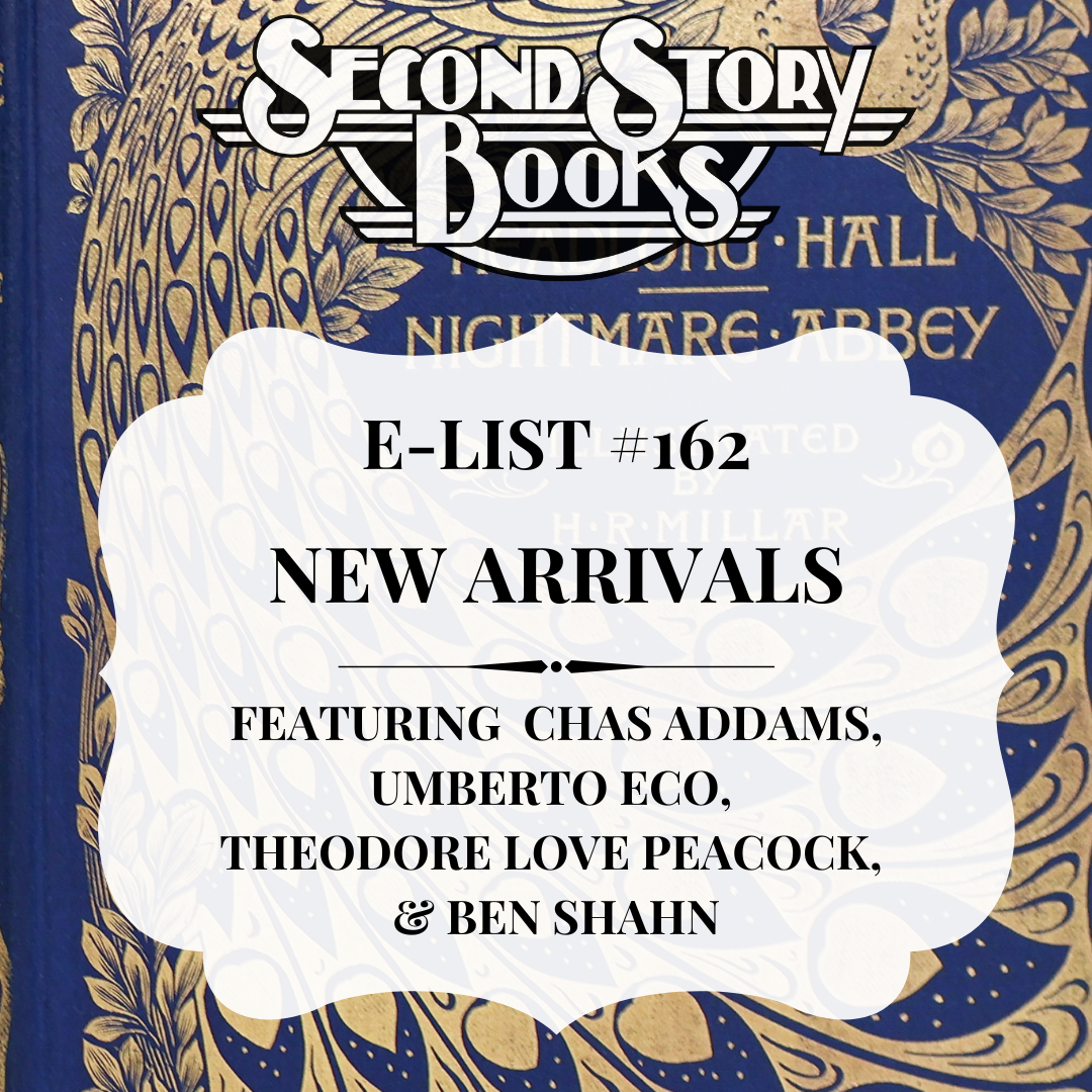 E-List #162: New Arrivals