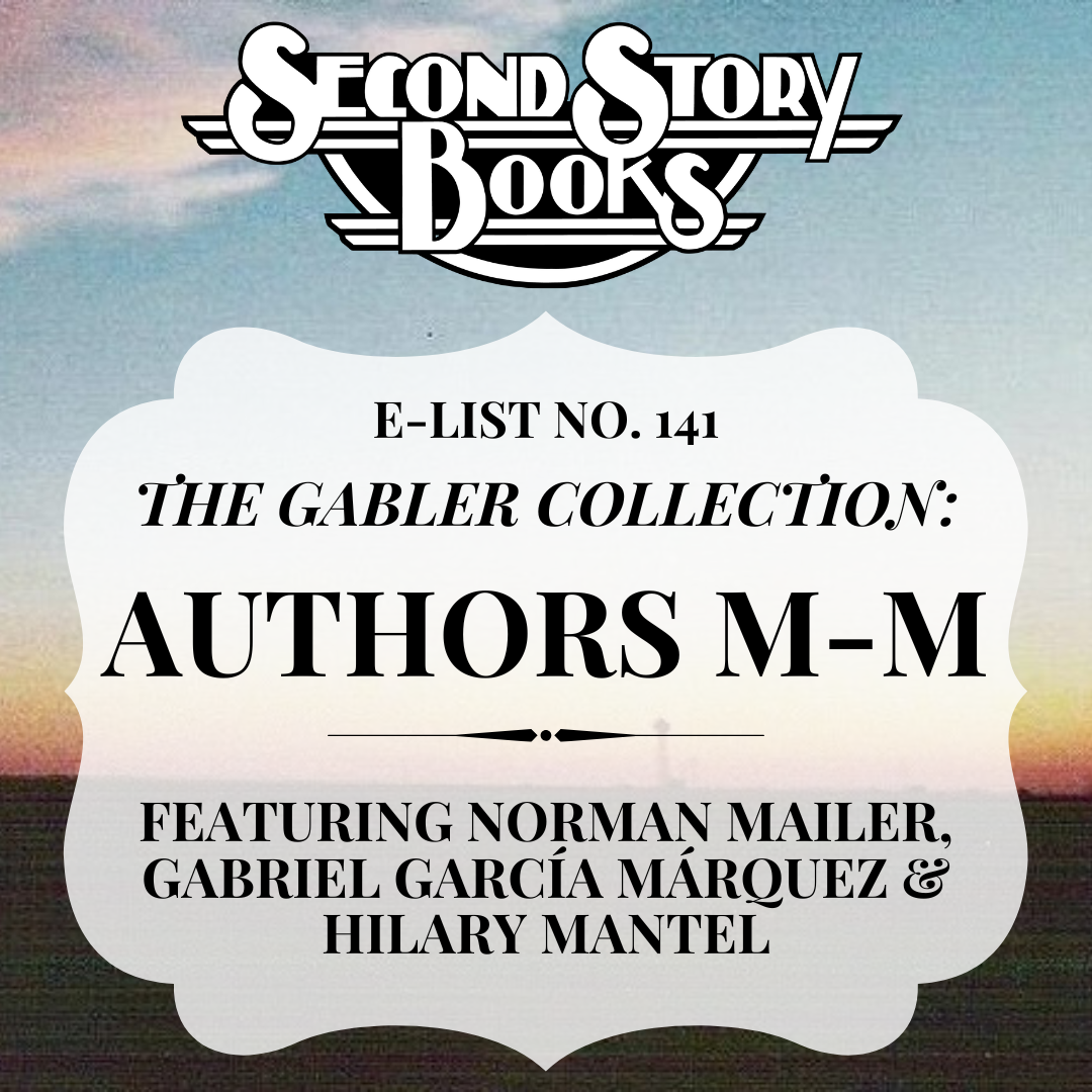 E-List #141: Authors MacLeod-Musil, from the Gabler Collection